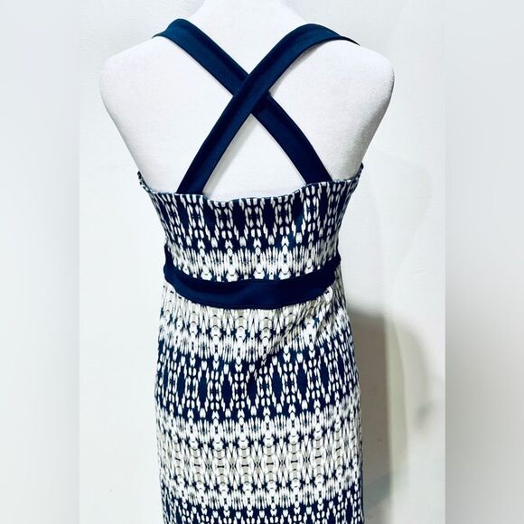 Eddie Bauer maxi dress cross back navy blue summer casual outdoors women’s M - Picture 5 of 9